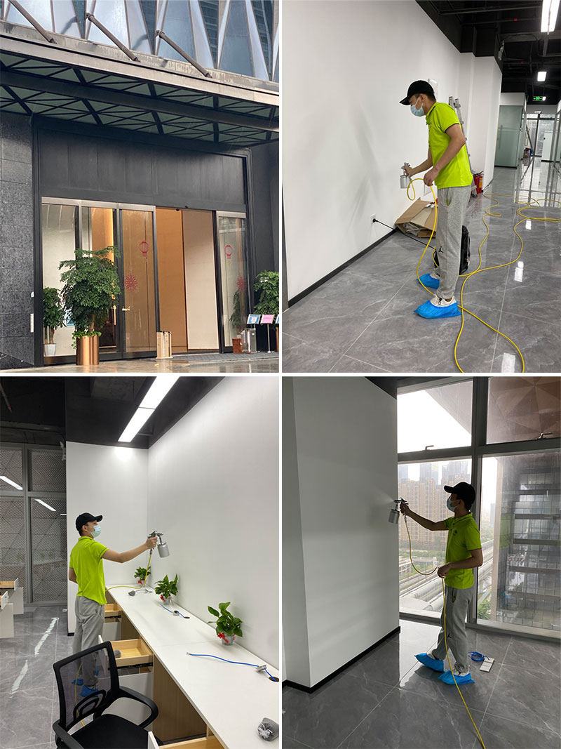 深圳龙华区民治街道大岭社区腾龙路龙光玖钻商务中心中期5A座办公室除甲醛治理服务项目