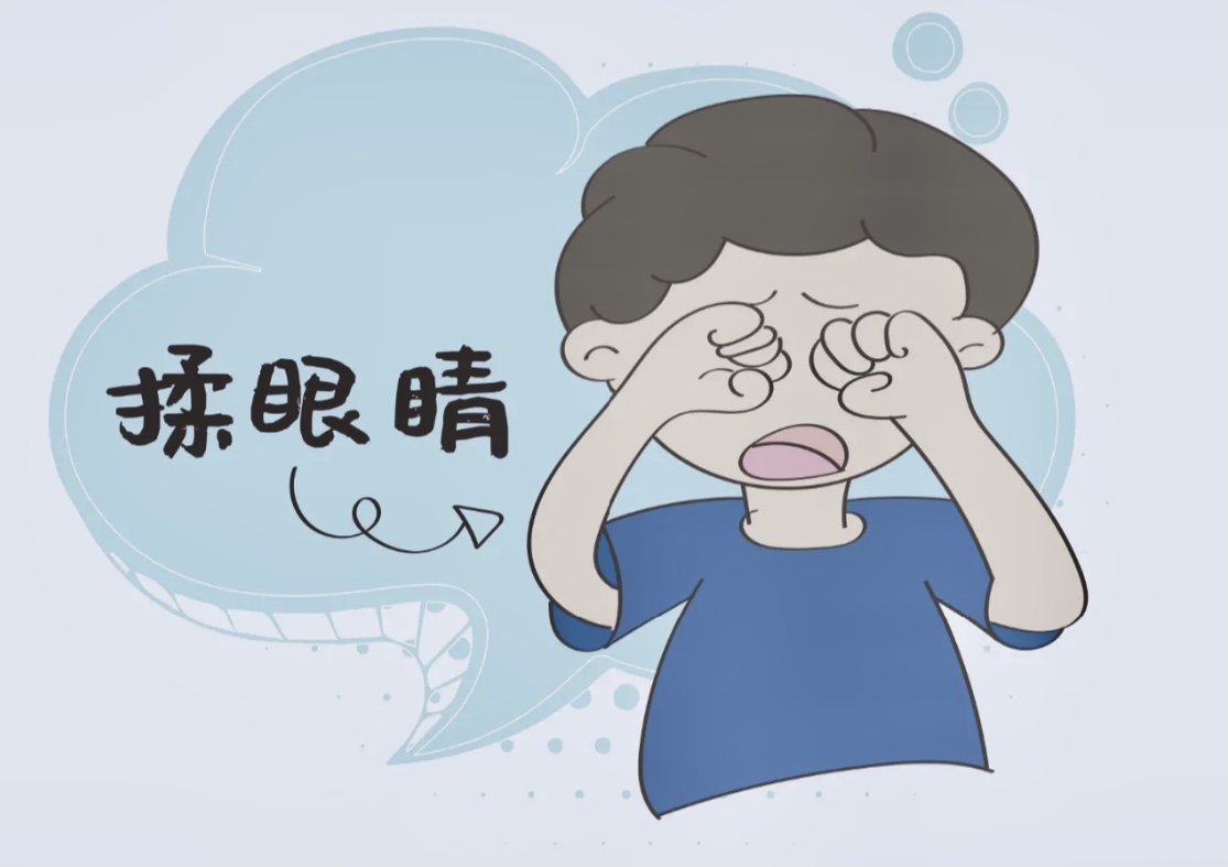 防止宝宝揉眼，对眼睛的损坏非常大！
