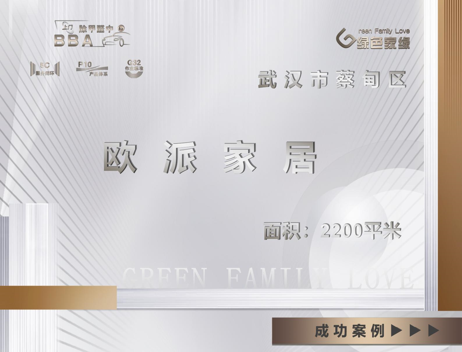 武汉2200平米欧派家具集团广州工装除甲醛服务